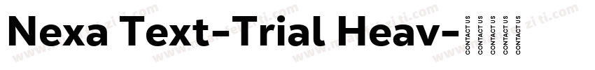 Nexa Text-Trial Heav字体转换